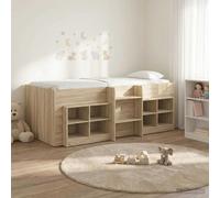 Struttura Letto Loft con Mobile 3 pz Rovere Sonoma