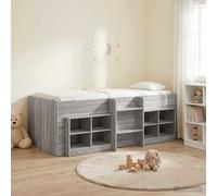 Struttura Letto Loft con Mobile 3 pz Sonoma grigio