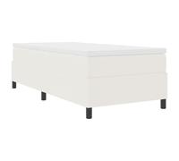 vidaXL Struttura Letto Minimalista Panna Uso Interno Legno Ingegnerizzato Facile Montaggio Design Moderno Camera da Letto Supporto a Doghe Fisse Singolo Mobili Compatti