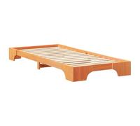 vidaXL Struttura Letto Moderna in Legno 90 x 220 cm, Colore Marrone Cerato, Perfetta per la Camera da Letto. Non Serve boxspring, ha ripostiglio Integrato, Forma Rettangolare e Si Monta Facilmente.