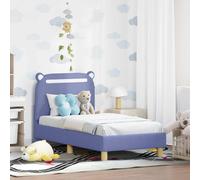 vidaXL Struttura letto per bambini con testata Blu jeans 70 x 140 cm