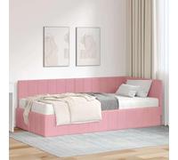 vidaXL Struttura Letto per la Camera da Letto - Basamento per Materasso - Soluzione Angolare Moderna e Contemporanea - Piattaforma Minimalista con Superficie in Schiuma