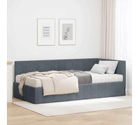 vidaXL Struttura Letto per la Camera da Letto - Base Moderno e Contemporaneo, Letto Angolare, Soluzione Minimalista per Dormire, Superficie Piattaforma per un Sonno Comfortevole