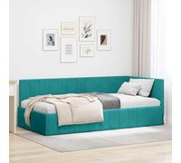vidaXL Struttura letto per la camera da letto. Design moderno, angolo in velluto. Perfetta per un tocco contemporaneo e morbido al tatto. È stilosa e minimalista.