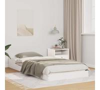 vidaXL Struttura del letto Bianco 90 x 200 cm Legno di pino massello