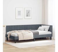 vidaXL Struttura Letto Piattaforma Angolare - Mobili Moderni e Salvaspazio per la Camera in Velluto