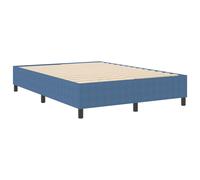 vidaXL Struttura letto piattaforma Blu 140 x 190 cm Tessuto