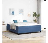 vidaXL Struttura letto piattaforma Blu 180 x 200 cm Tessuto in Cords