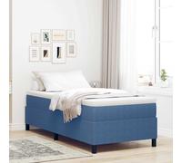 vidaXL Struttura letto piattaforma Blu 90 x 200 cm Tessuto
