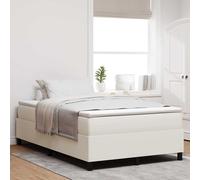 vidaXL Struttura letto piattaforma Crema 120 x 200 cm Tessuto in Cords