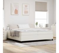 vidaXL Struttura letto piattaforma Crema 200 x 200 cm Tessuto in Cords
