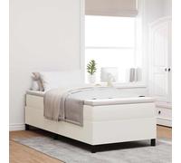 vidaXL Struttura letto piattaforma Crema 90 x 190 cm Tessuto in Cords