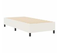vidaXL Struttura letto piattaforma Crema 90 x 200 cm Tessuto in Cords