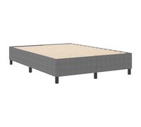 vidaXL Struttura letto piattaforma Grigio chiaro 140 x 190 cm Tessuto