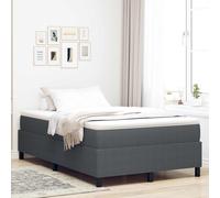 vidaXL Struttura letto piattaforma Grigio scuro 120 x 190 cm Tessuto