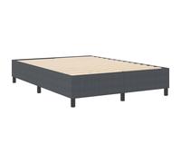 vidaXL Struttura letto piattaforma Grigio scuro 140 x 190 cm Tessuto