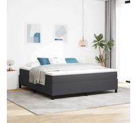 vidaXL Struttura letto piattaforma Grigio scuro 180 x 200 cm