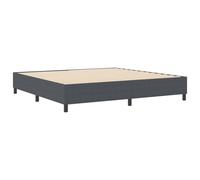 vidaXL Struttura letto piattaforma Grigio scuro 200 x 200 cm Tessuto