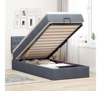 vidaXL Struttura letto pouf con materasso 180x200 cm in velluto