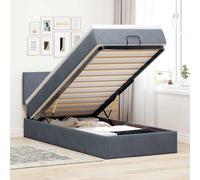 vidaXL Struttura Letto Pouf con Materasso 90x190 cm in Velluto