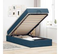 vidaXL Struttura Letto Pouf con Materasso 90x190 cm in Velluto