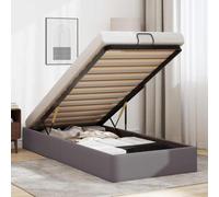 vidaXL Struttura Letto Pouf Senza Materasso 100x200 cm Similpelle, Struttura Letto, Struttura Letto Pouf, Struttura Letto Contenitore sotto Il Letto