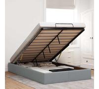 vidaXL Struttura Letto Pouf senza Materasso 120x190 cm in Tessuto