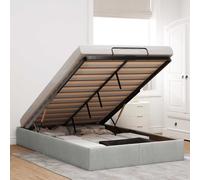 vidaXL Struttura Letto Pouf Senza Materasso 120x190 cm Velluto