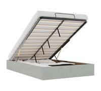 vidaXL Struttura Letto Pouf Senza Materasso 120x190 cm Velluto