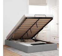 vidaXL Struttura Letto Pouf Senza Materasso 120x200 cm in Tessuto