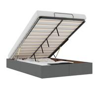 vidaXL Struttura letto pouf 120x200 cm in tessuto – senza materasso