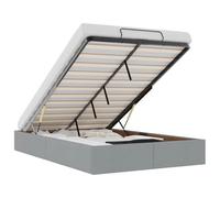 vidaXL Struttura Letto Pouf Senza Materasso 120x200 cm in Tessuto