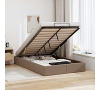 vidaXL Struttura Letto Pouf Senza Materasso 120x200 cm Similpelle, Struttura Letto, Struttura Letto poottomana, Struttura Letto Contenitore sotto Il Letto