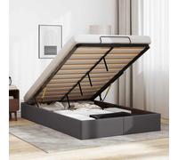 vidaXL Struttura Letto Pouf Senza Materasso 120x200 cm Similpelle