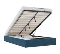 vidaXL Struttura Letto Pouf Senza Materasso 120x200 cm Velluto