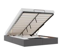 vidaXL Struttura Letto Pouf Senza Materasso 140x190 cm Similpelle