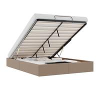 vidaXL Struttura Letto Pouf Senza Materasso 140x190 cm Similpelle, Struttura Letto, Struttura Letto poottomana, Struttura Letto Contenitore sotto Il Letto