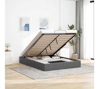 vidaXL Struttura Letto Pouf Senza Materasso 140x200 cm in Tessuto