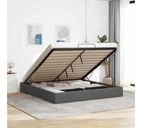 vidaXL Struttura Letto Pouf senza Materasso 180x200 cm in Tessuto