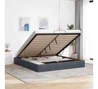 vidaXL Struttura Letto Pouf senza Materasso 180x200 cm in Velluto