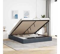 vidaXL Struttura Letto Pouf Senza Materasso 180x200 cm in Velluto