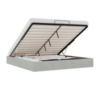 vidaXL Struttura Letto Pouf Senza Materasso 180x200 cm in Velluto, giroletto con Contenitore, Imbottito, Singolo Pouf, Pouf giroletto, sottoletto