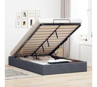 vidaXL Struttura Letto Pouf Senza Materasso 80x200 cm Velluto