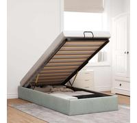 vidaXL Struttura Letto Pouf Senza Materasso 90x190 cm Velluto