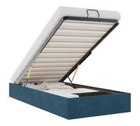 vidaXL Struttura Letto Pouf Senza Materasso 90x190 cm Velluto