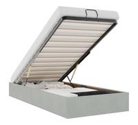 vidaXL Struttura Letto Pouf Senza Materasso 90x190 cm Velluto