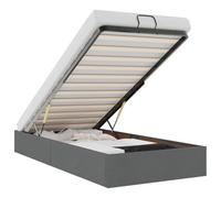 vidaXL Struttura Letto Pouf Senza Materasso 90x200 cm in Tessuto