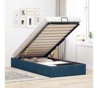 vidaXL Struttura Letto Pouf Senza Materasso 90x200 cm Velluto
