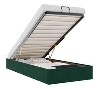 vidaXL Struttura Letto Pouf Senza Materasso 90x200 cm Velluto