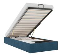 vidaXL Struttura Letto Pouf Senza Materasso 90x200 cm Velluto